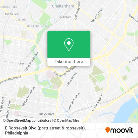 E Roosevelt Blvd (pratt street & roosevelt) map