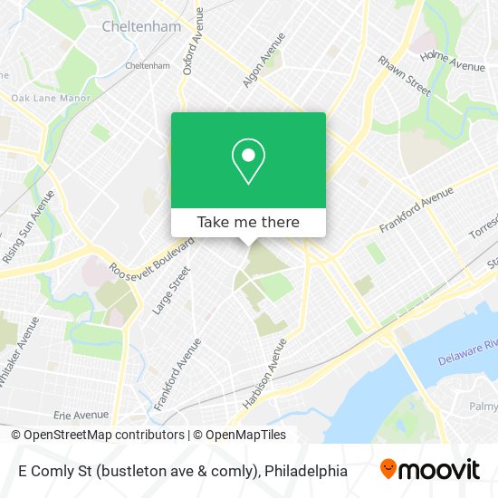 Mapa de E Comly St (bustleton ave & comly)