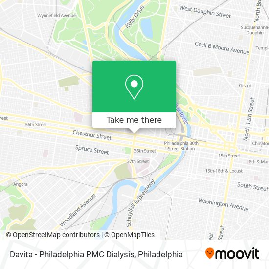 Mapa de Davita - Philadelphia PMC Dialysis