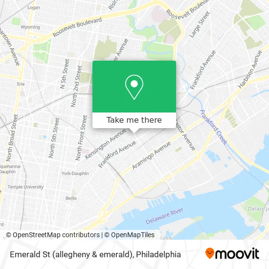 Emerald St (allegheny & emerald) map