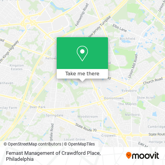 Femast Management of Crawdford Place map