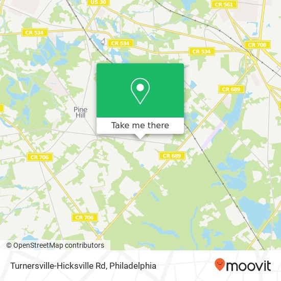 Mapa de Turnersville-Hicksville Rd, Pine Hill, NJ 08021
