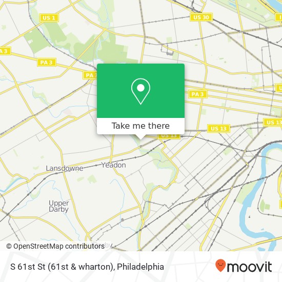S 61st St (61st & wharton), Philadelphia, PA 19143 map