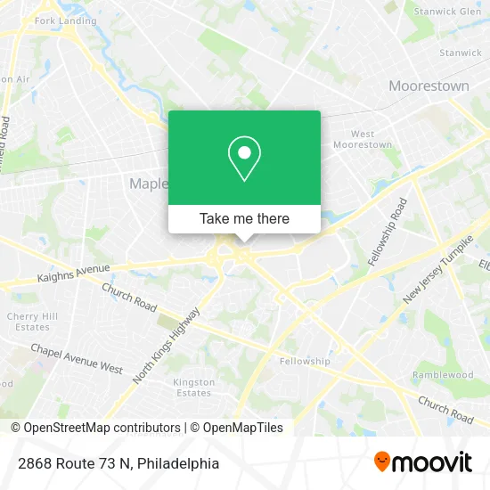2868 Route 73 N map