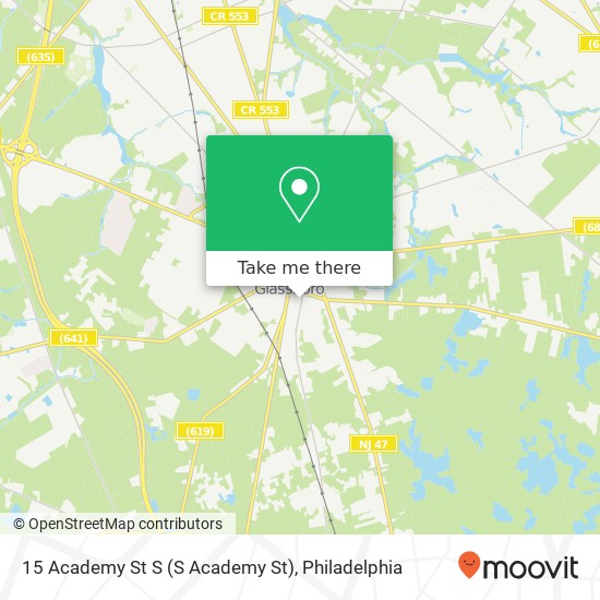 15 Academy St S (S Academy St), Glassboro, NJ 08028 map