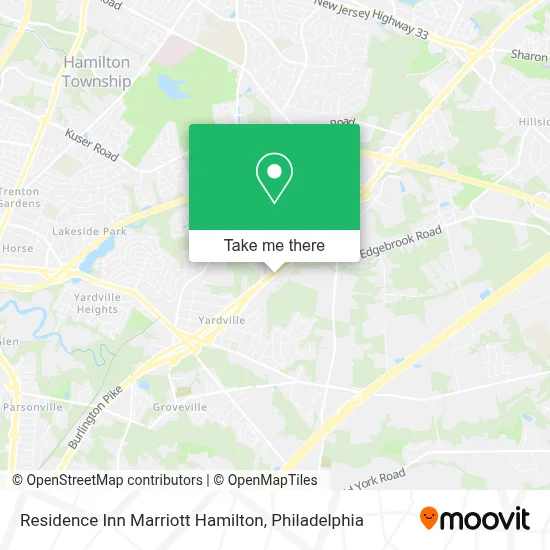 Residence Inn Marriott Hamilton map