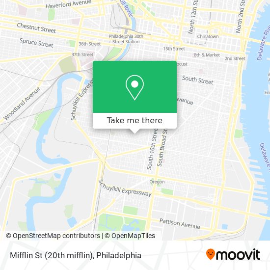 Mifflin St (20th mifflin) map