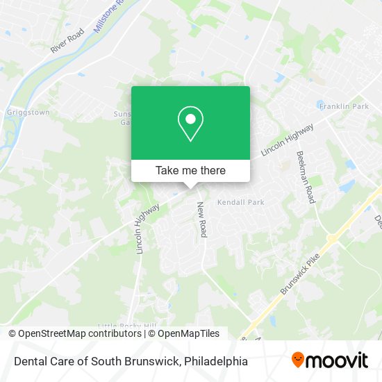 Dental Care of South Brunswick map