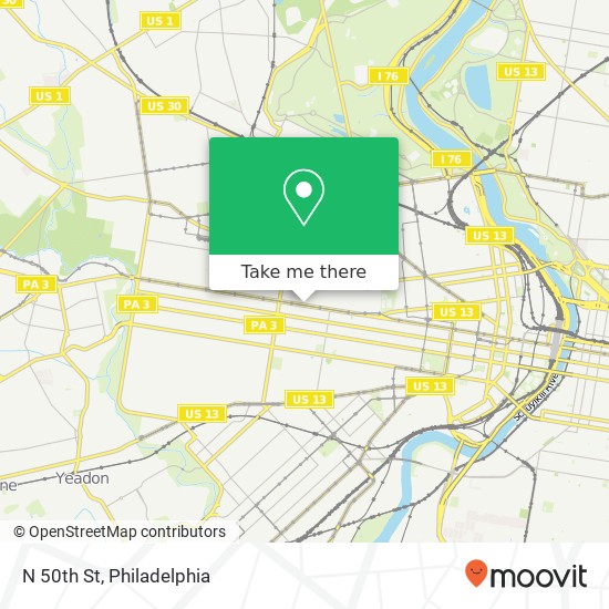 N 50th St, Philadelphia, PA 19139 map