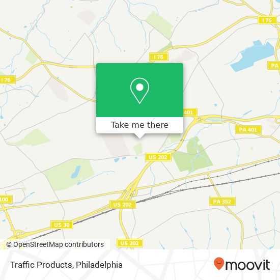 Traffic Products, 28 N Bacton Hill Rd map