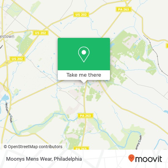 Moonys Mens Wear, 3268 Waterstone Ct map