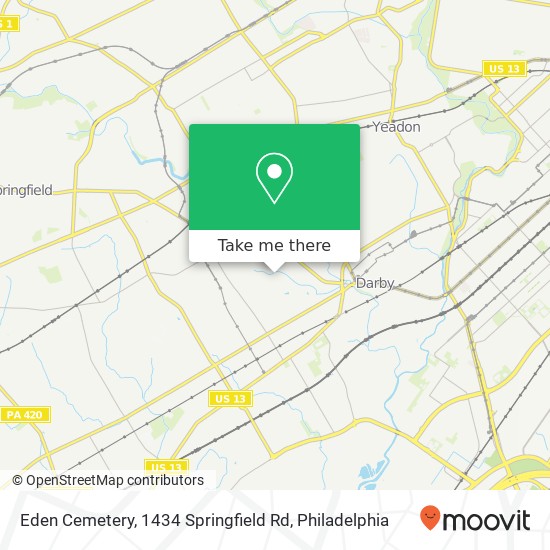 Eden Cemetery, 1434 Springfield Rd map