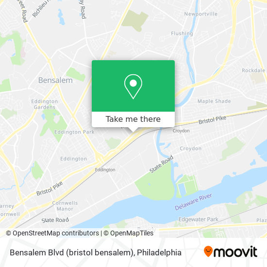 Bensalem Blvd (bristol bensalem) map