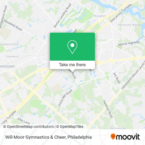 Will-Moor Gymnastics & Cheer map