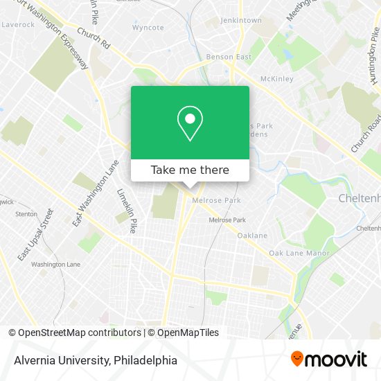 Alvernia University map