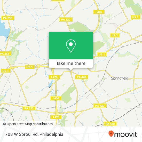 708 W Sproul Rd, Springfield, PA 19064 map