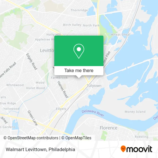 Walmart Levittown map