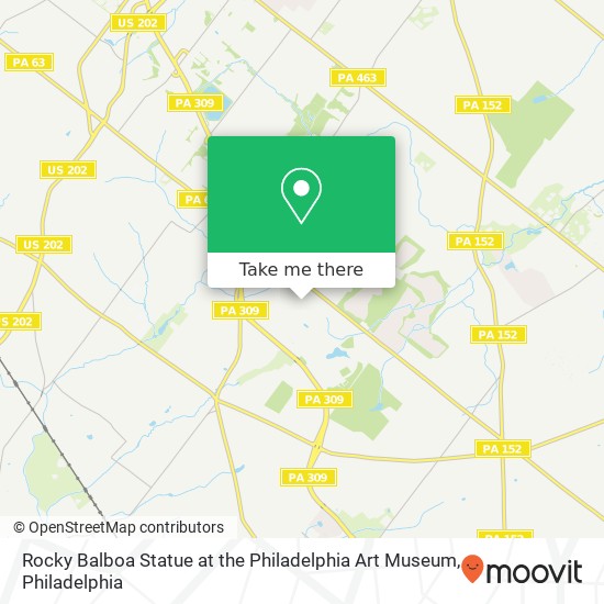 Rocky Balboa Statue at the Philadelphia Art Museum map