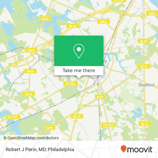 Mapa de Robert J Perin, MD, 630 Salem Ave
