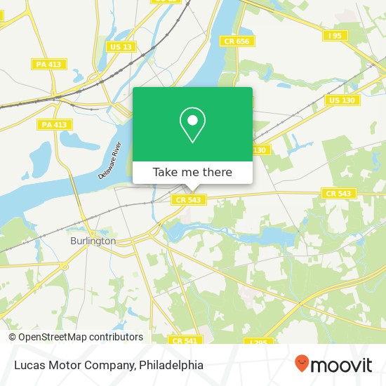 Mapa de Lucas Motor Company, 900 E Route 130