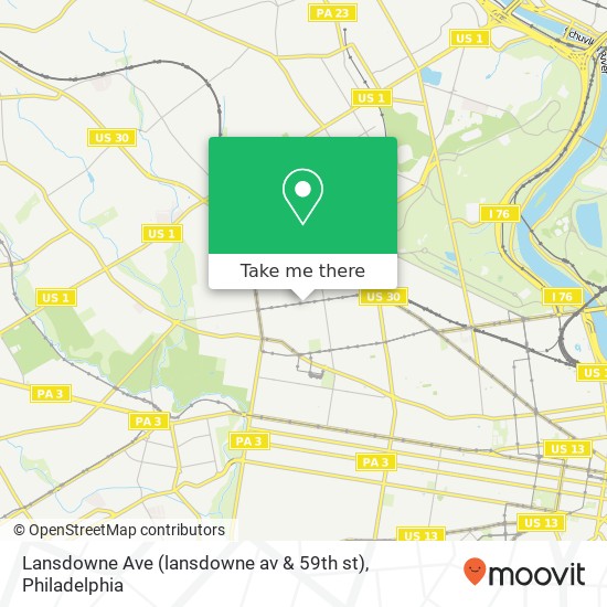 Lansdowne Ave (lansdowne av & 59th st), Philadelphia, PA 19151 map