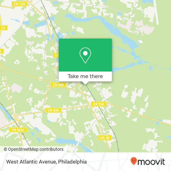 Mapa de West Atlantic Avenue