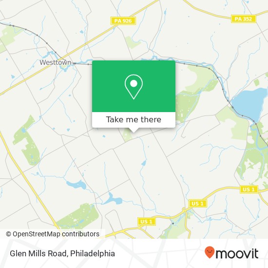 Glen Mills Road map