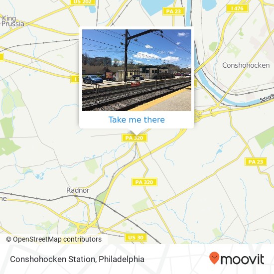 Conshohocken Station map