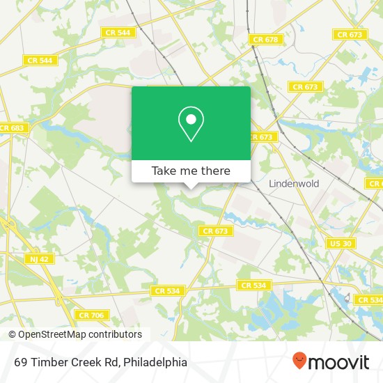 Mapa de 69 Timber Creek Rd, Stratford, NJ 08084