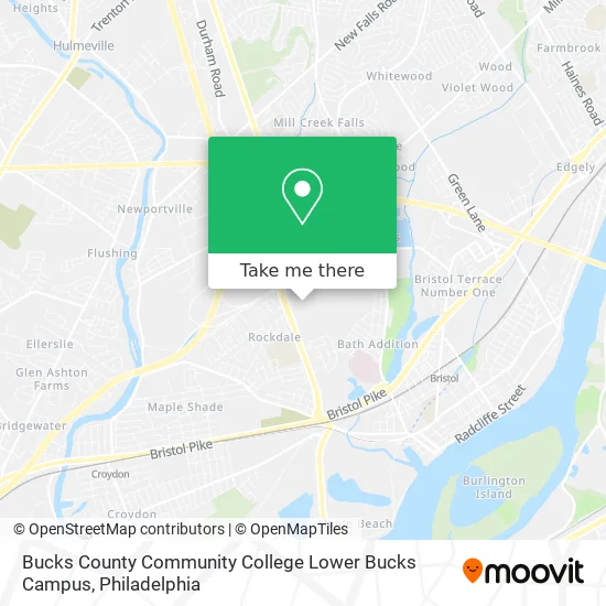 Bucks County Community College Lower Bucks Campus map