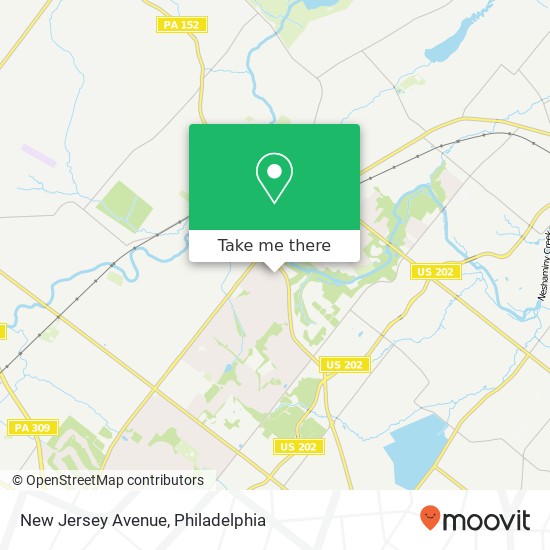 Mapa de New Jersey Avenue