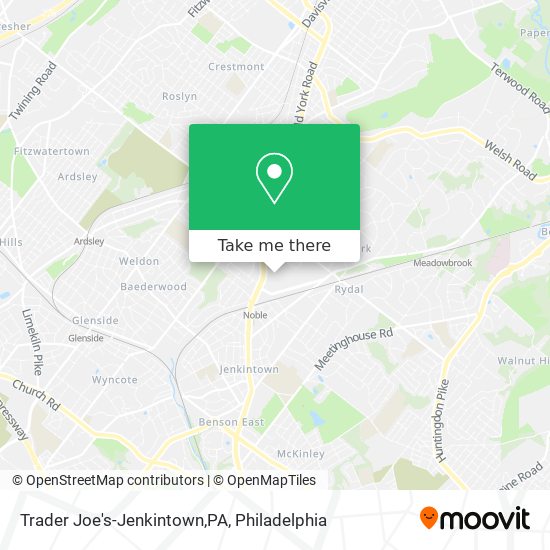 Trader Joe's-Jenkintown,PA map