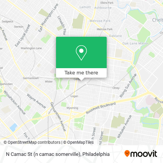 Mapa de N Camac St (n camac somerville)