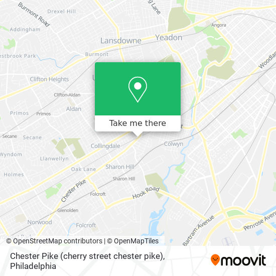 Chester Pike (cherry street chester pike) map