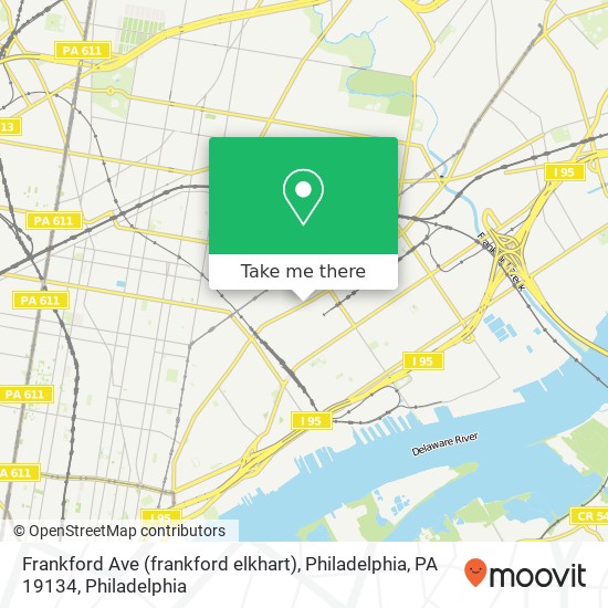 Frankford Ave (frankford elkhart), Philadelphia, PA 19134 map