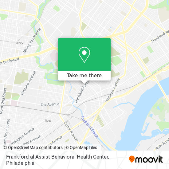 Frankford al Assist Behavioral Health Center map