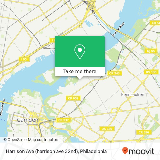 Harrison Ave (harrison ave 32nd), Camden, NJ 08105 map
