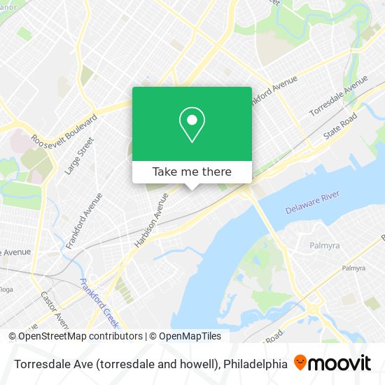 Torresdale Ave (torresdale and howell) map
