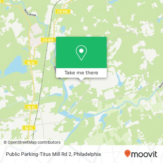 Public Parking-Titus Mill Rd 2, Pennington, <B>NJ< / B> 08534 map