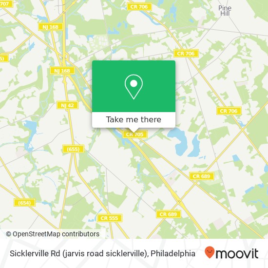 Mapa de Sicklerville Rd (jarvis road sicklerville), Sicklerville, NJ 08081