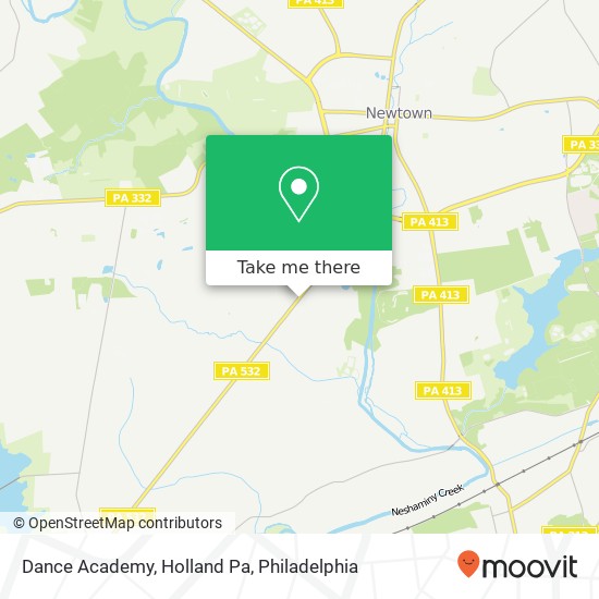 Mapa de Dance Academy, Holland Pa, 1476 Buck Rd