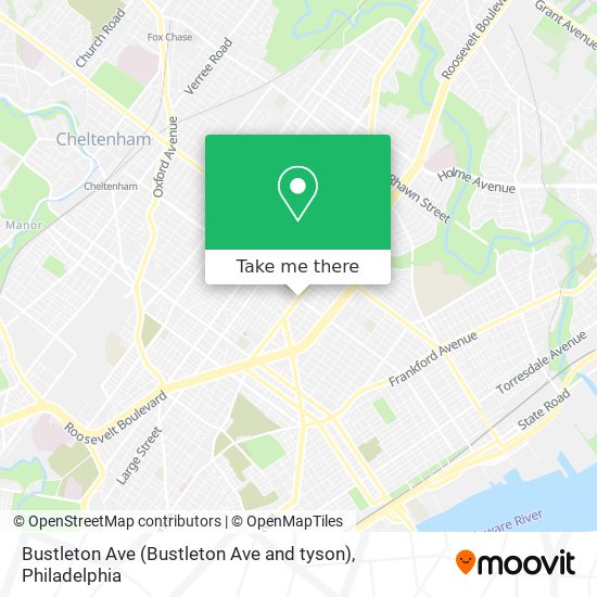 Mapa de Bustleton Ave (Bustleton Ave and tyson)