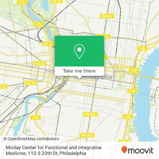 Moday Center for Functional and Integrative Medicine, 110 S 20th St map