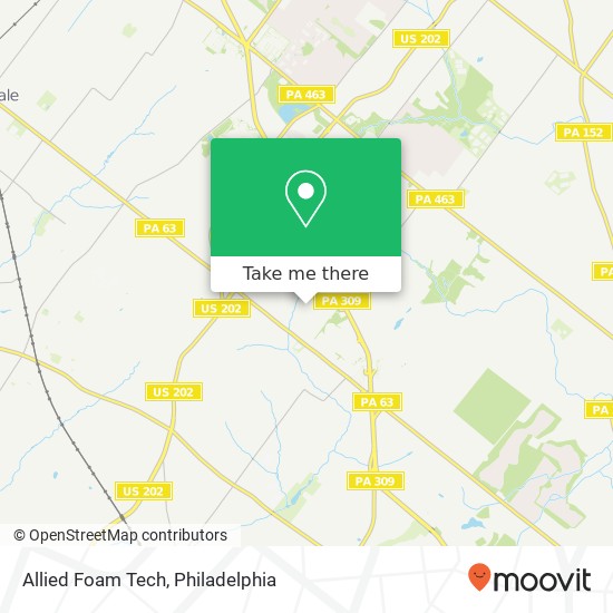 Allied Foam Tech map