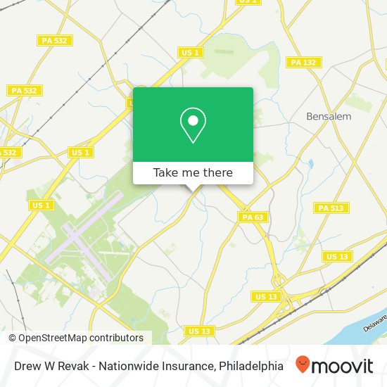 Mapa de Drew W Revak - Nationwide Insurance, 11700 Academy Rd