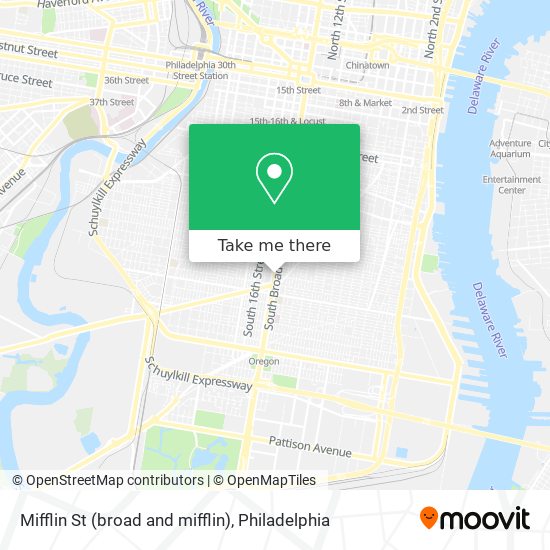 Mifflin St (broad and mifflin) map