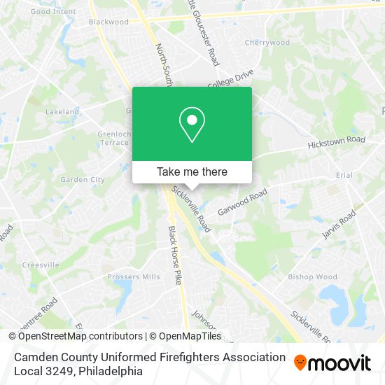 Camden County Uniformed Firefighters Association Local 3249 map