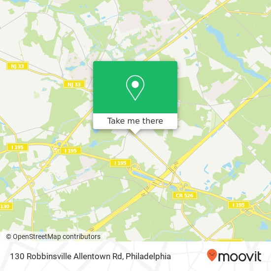 Mapa de 130 Robbinsville Allentown Rd, Trenton, NJ 08691