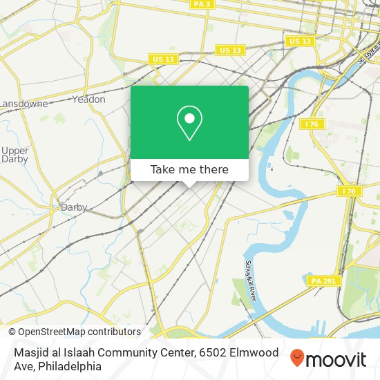 Mapa de Masjid al Islaah Community Center, 6502 Elmwood Ave