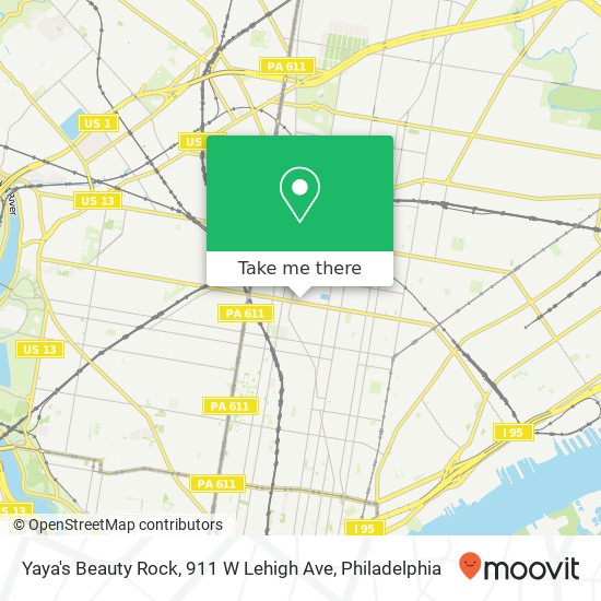 Yaya's Beauty Rock, 911 W Lehigh Ave map